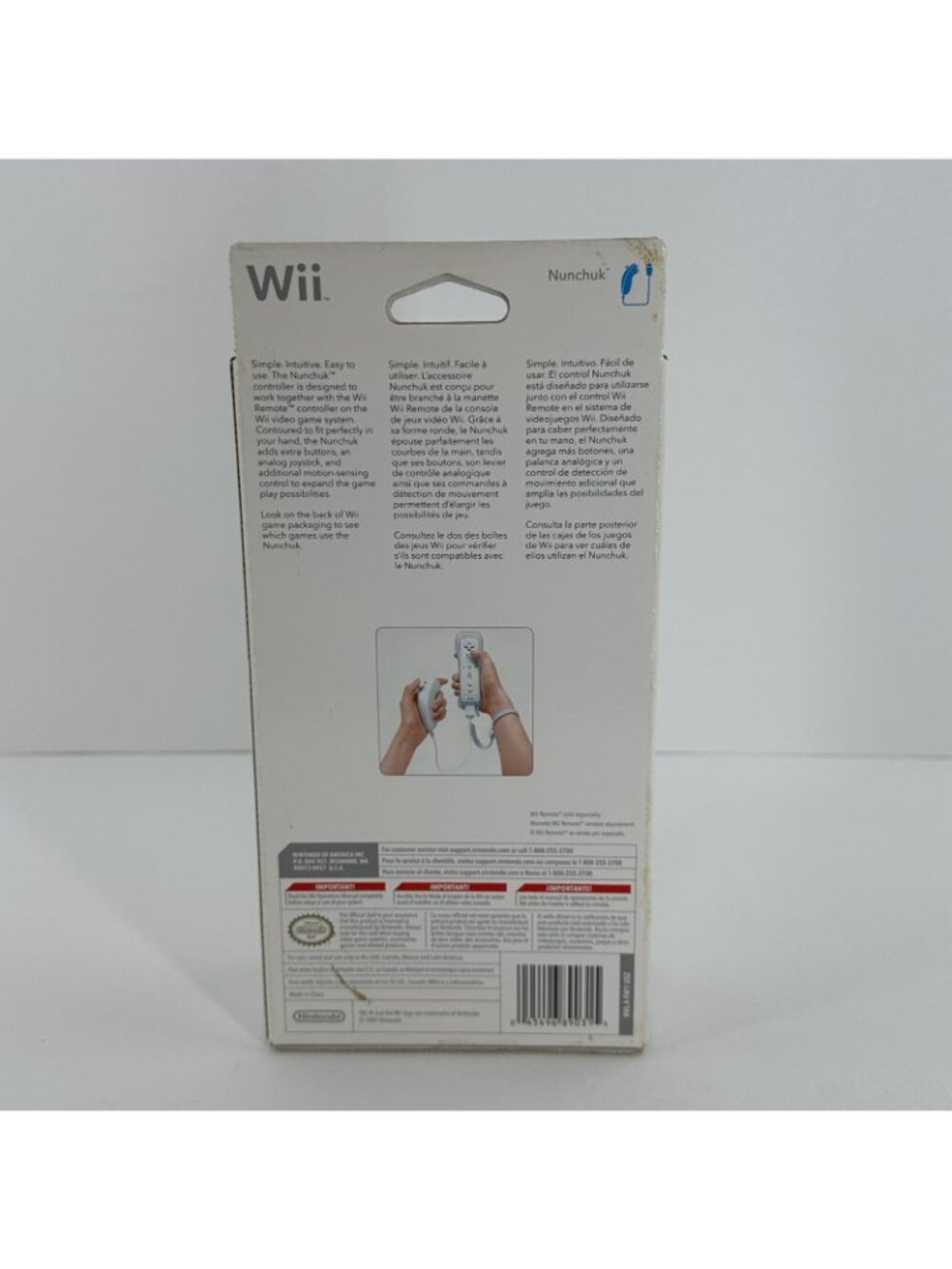 Nintendo Wii Nunchuk Controller RVL-004 White OEM Official New Sealed Box - Picture 5 of 8